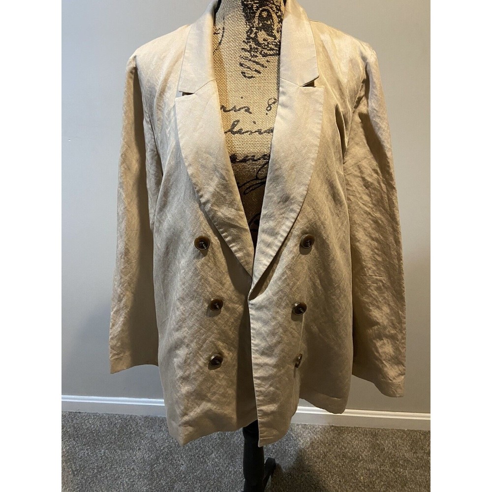 Worthington Jacket, womens blazer, khaki, tan, brown, career, xxl